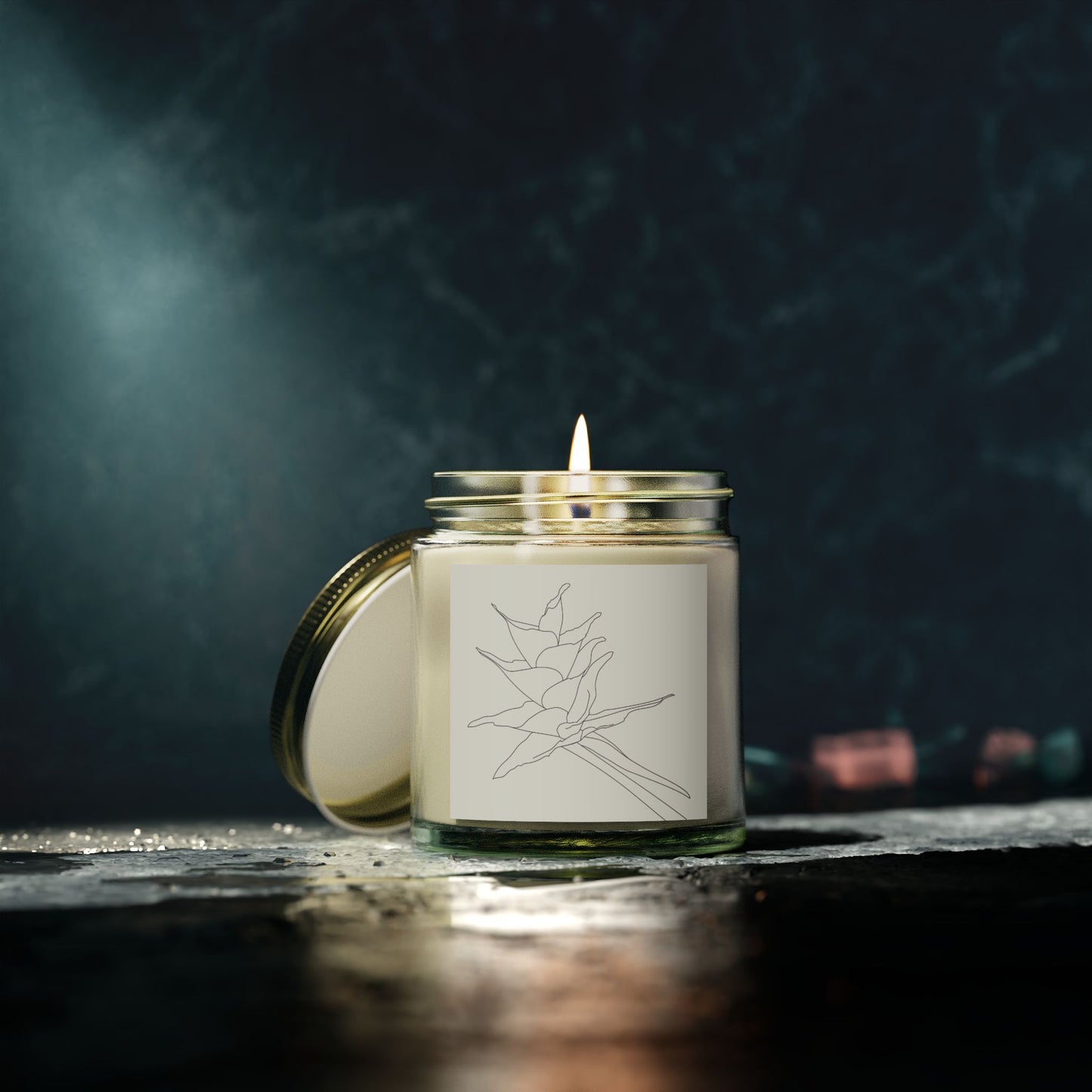 Non-toxic Scented Candle, Puerto Rico Botanical Bromeliad