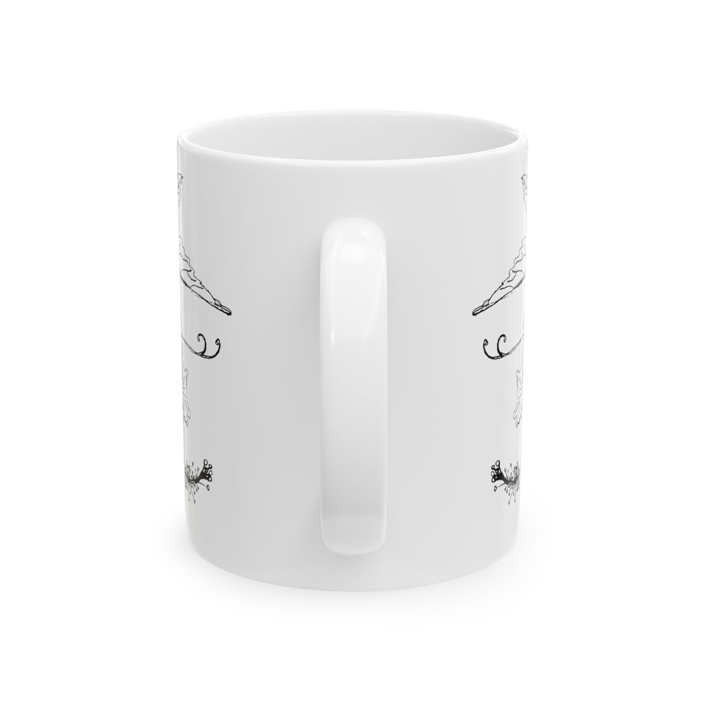 Botanical Sketch Ceramic Mug, Flor De Maga (11oz)