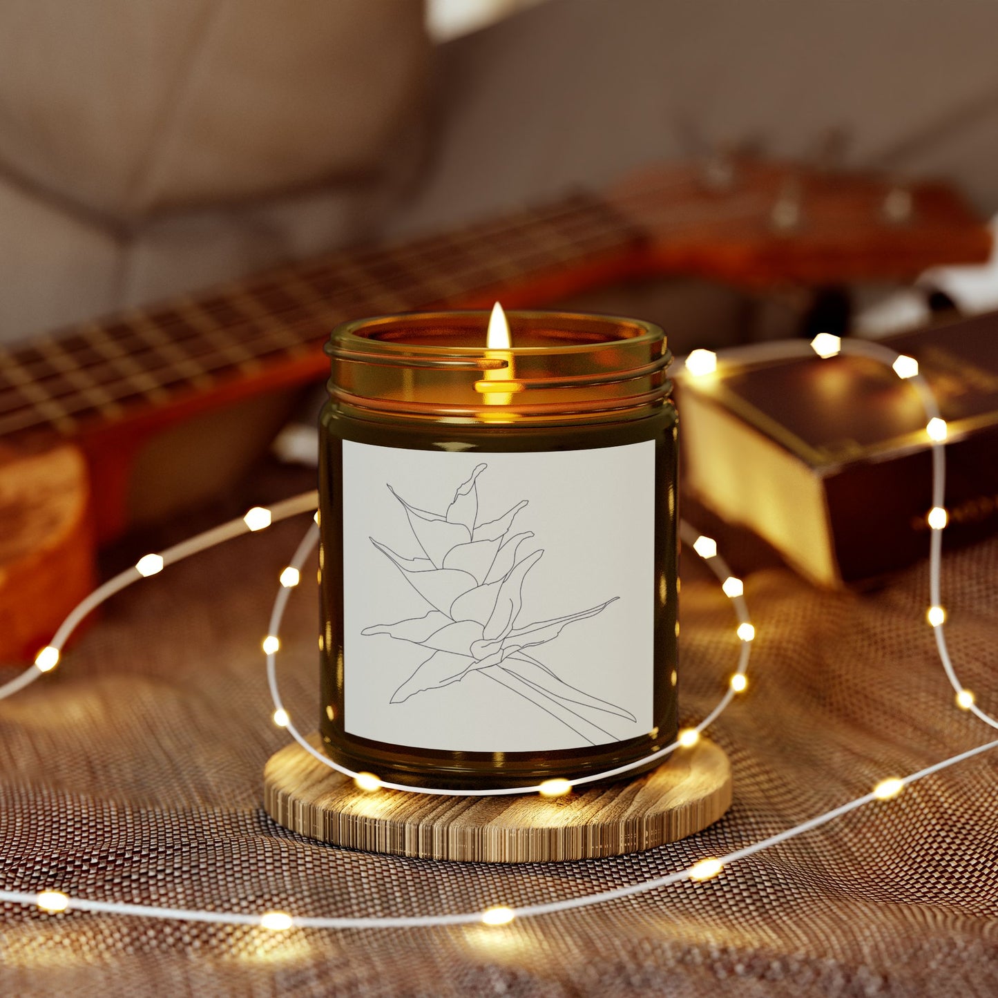 Non-toxic Scented Candle, Puerto Rico Botanical Bromeliad