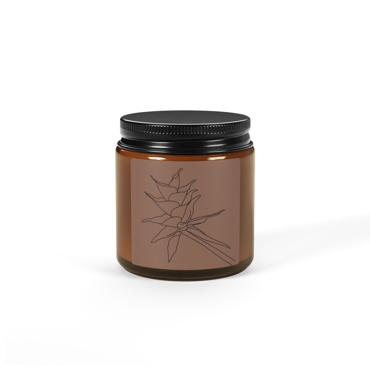Non-toxic Scented Candle, Puerto Rico Bromeliad Botanical Art