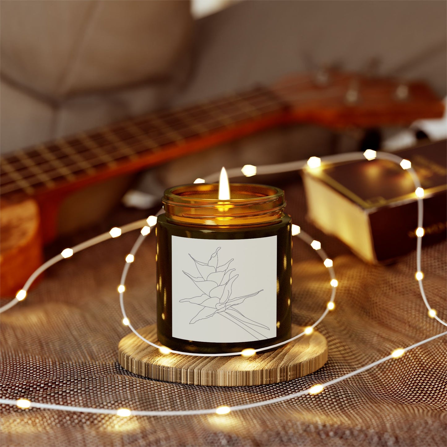 Non-toxic Scented Candle, Puerto Rico Botanical Bromeliad