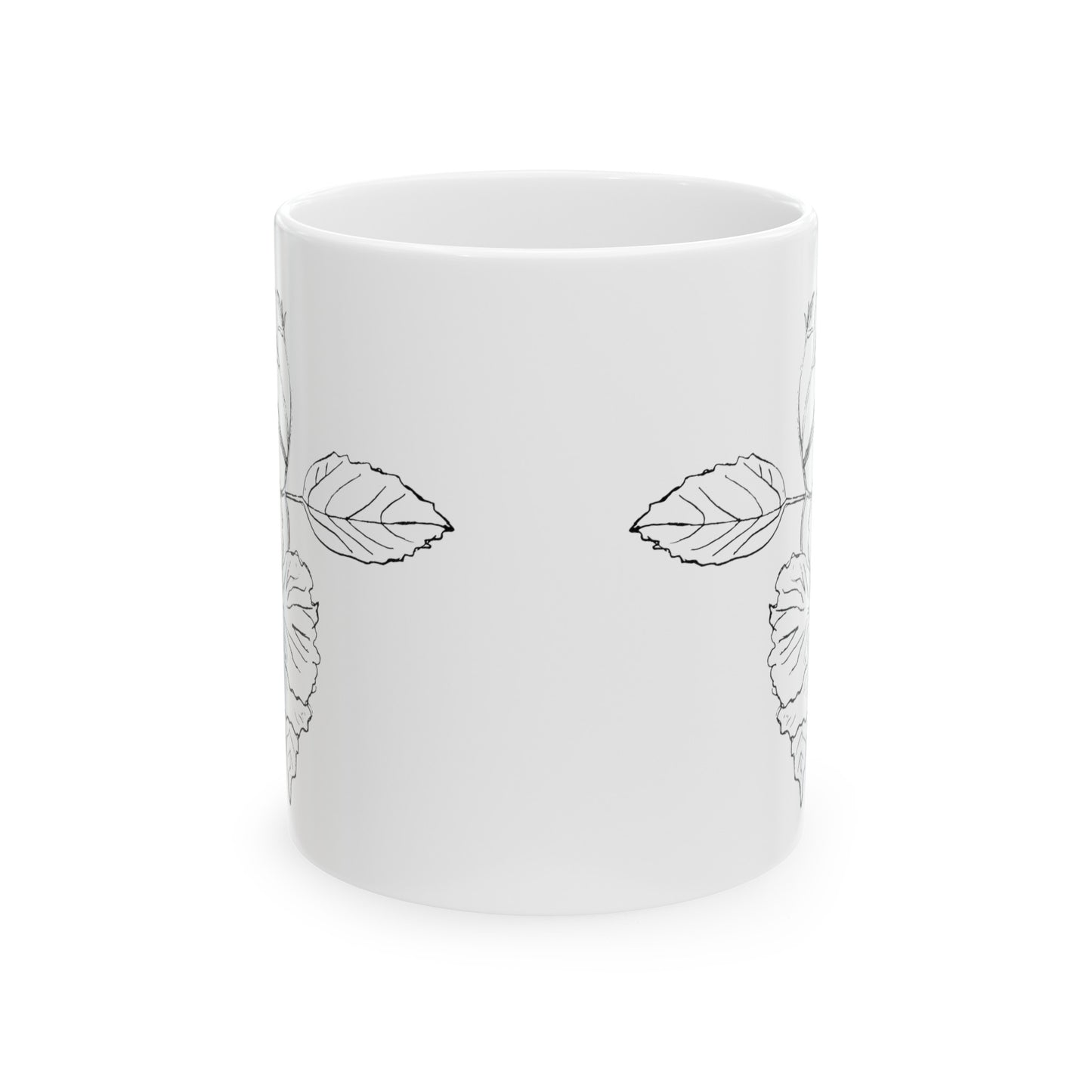 Botanical Sketch Ceramic Mug, Flor De Maga (11oz)