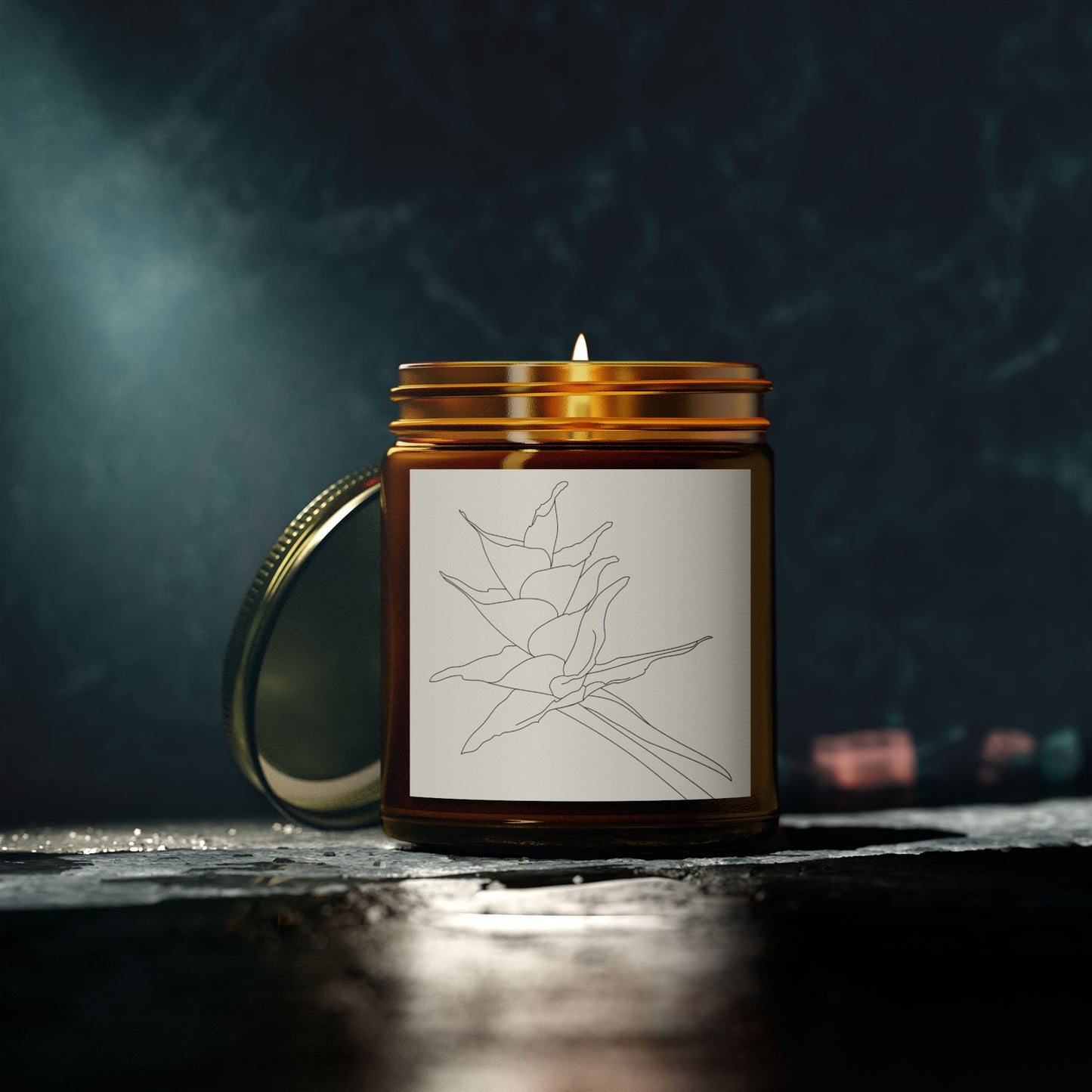 Non-toxic Scented Candle, Puerto Rico Botanical Bromeliad