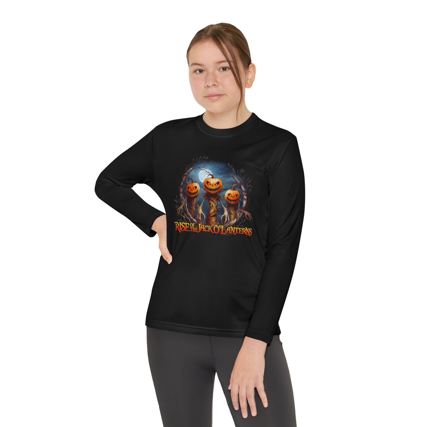 Rise of the JackOLanterns Youth Long Sleeve Tee, Trio Design