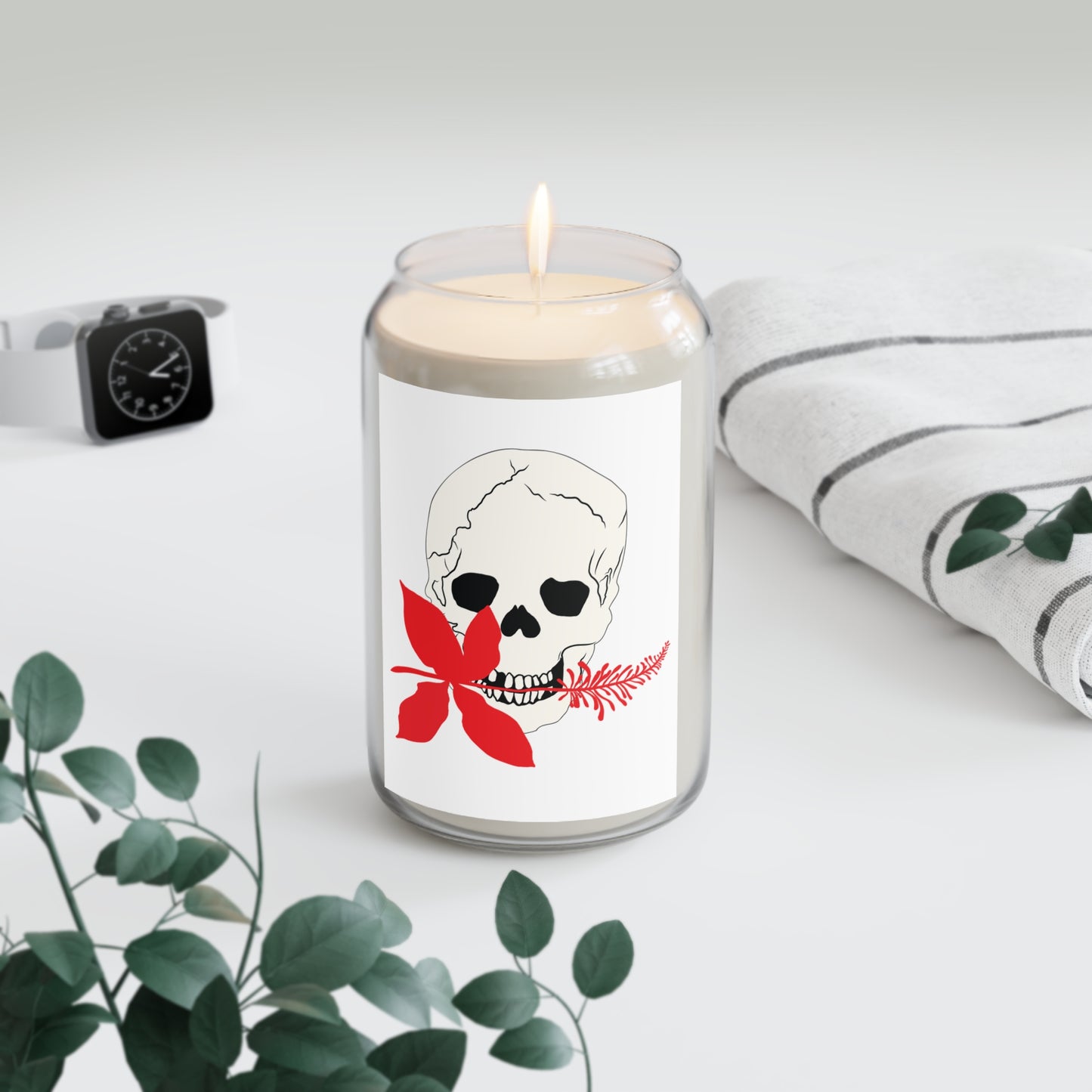 Soft Bite Skull Soy Candles, 13.75oz