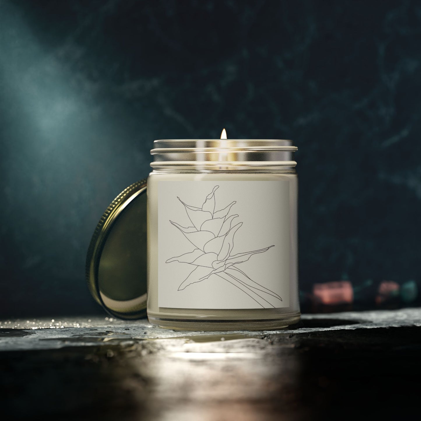 Non-toxic Scented Candle, Puerto Rico Botanical Bromeliad