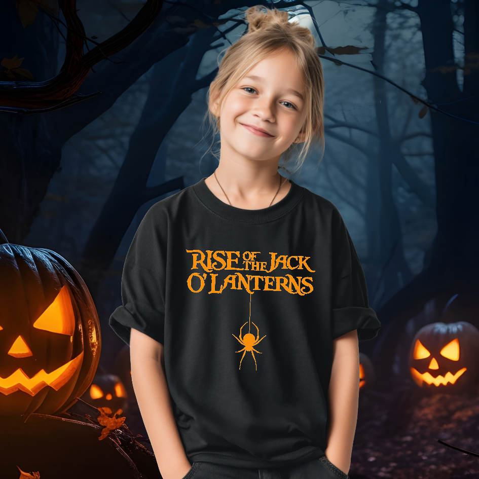 Rise TShirt Orange Spider Drop, Adult XS-XL