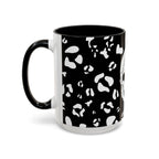 Mug - Fall Skull Alocasia Plant Pattern Hand Drawn Design