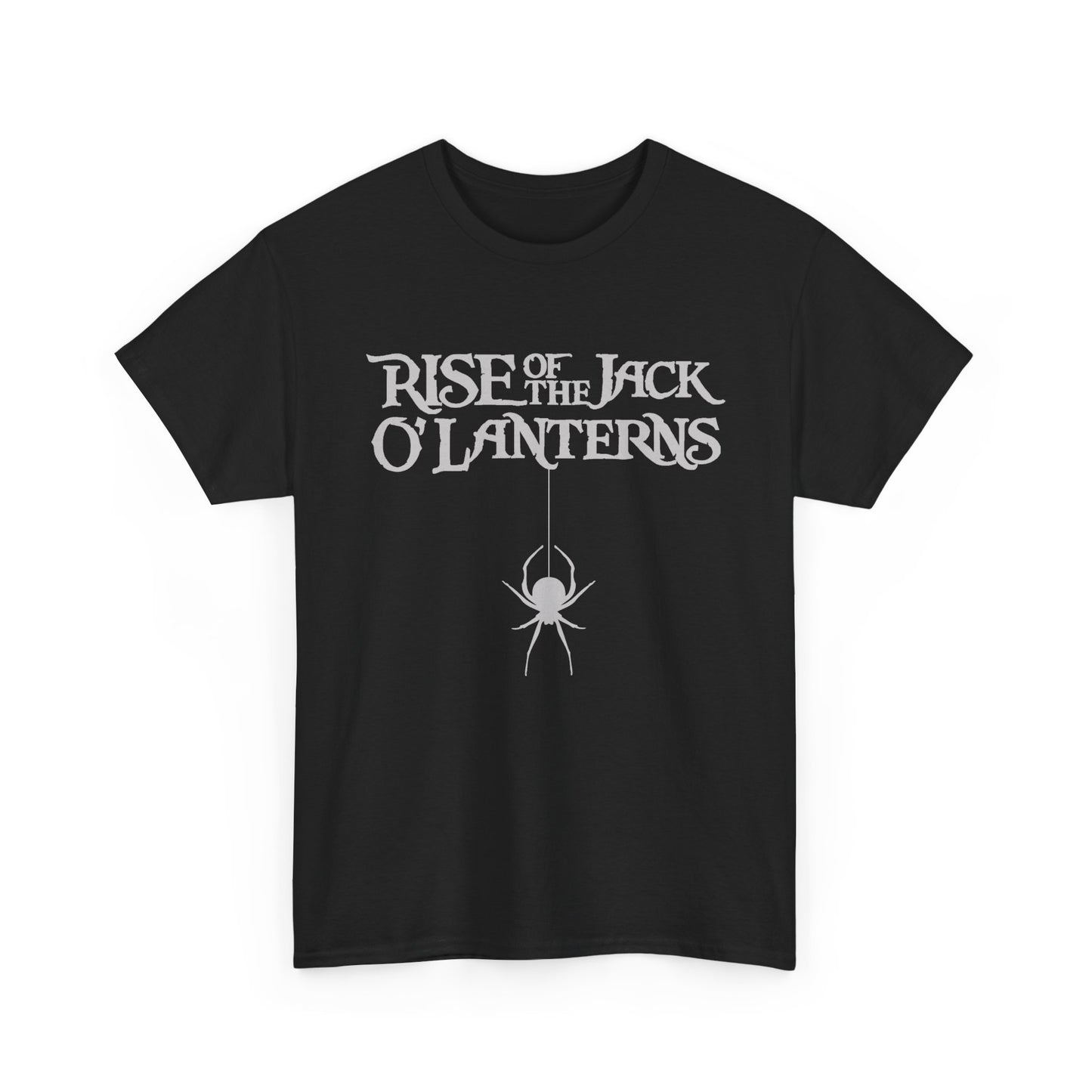 Rise of the JackOLantern, White Spider Drop, Black Unisex Tee