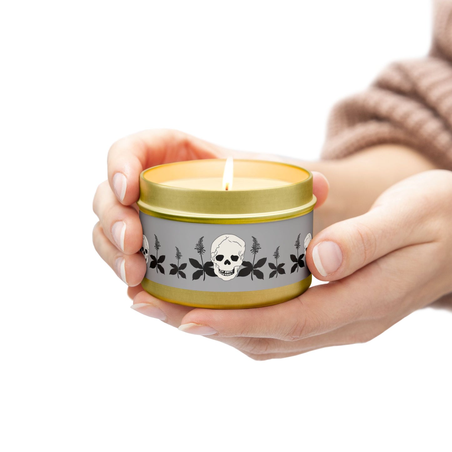 Skull FireSpike Tin Natural Candles