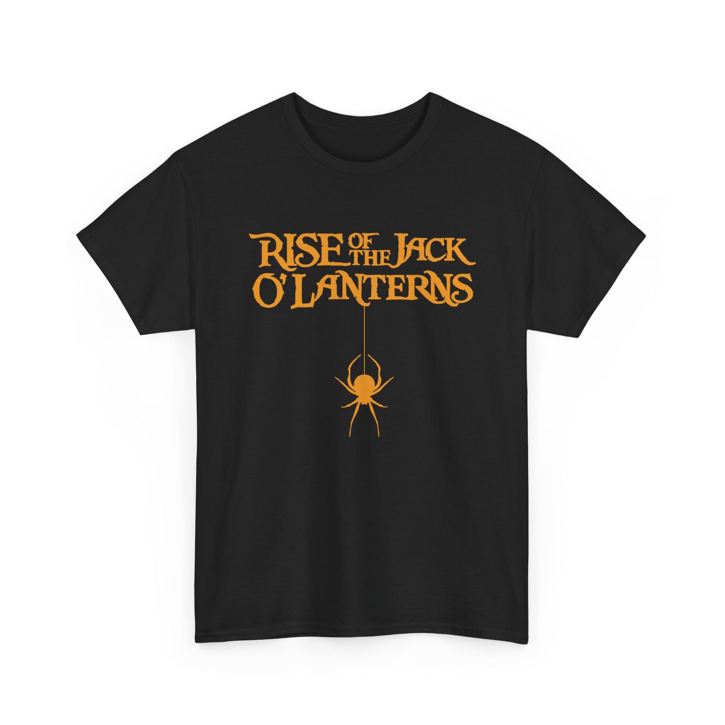 Rise of the JackOLantern, Orange Spider Drop, Black Unisex Tee