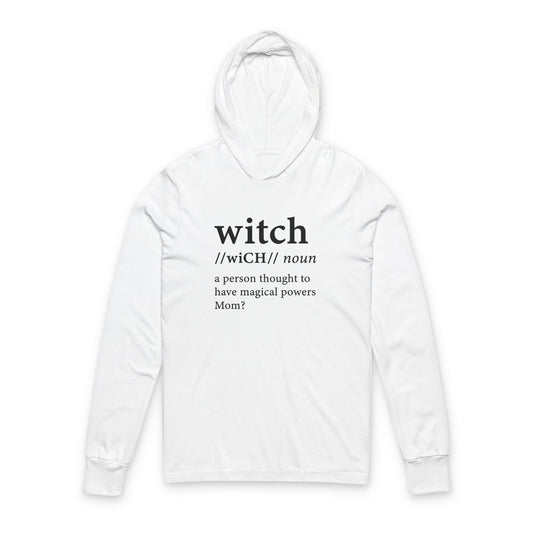 Witch Defined Mom Unisex Hooded Long Sleeve Tee