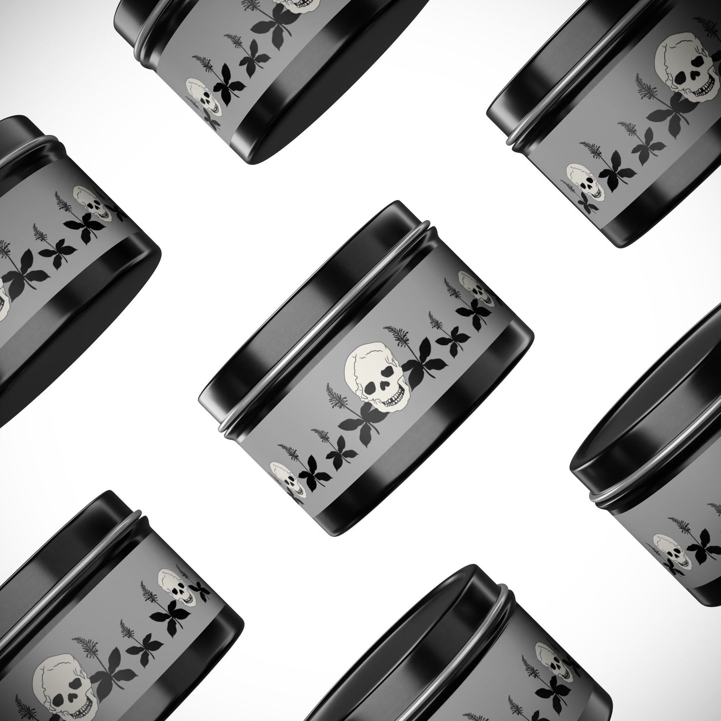 Skull FireSpike Tin Natural Candles