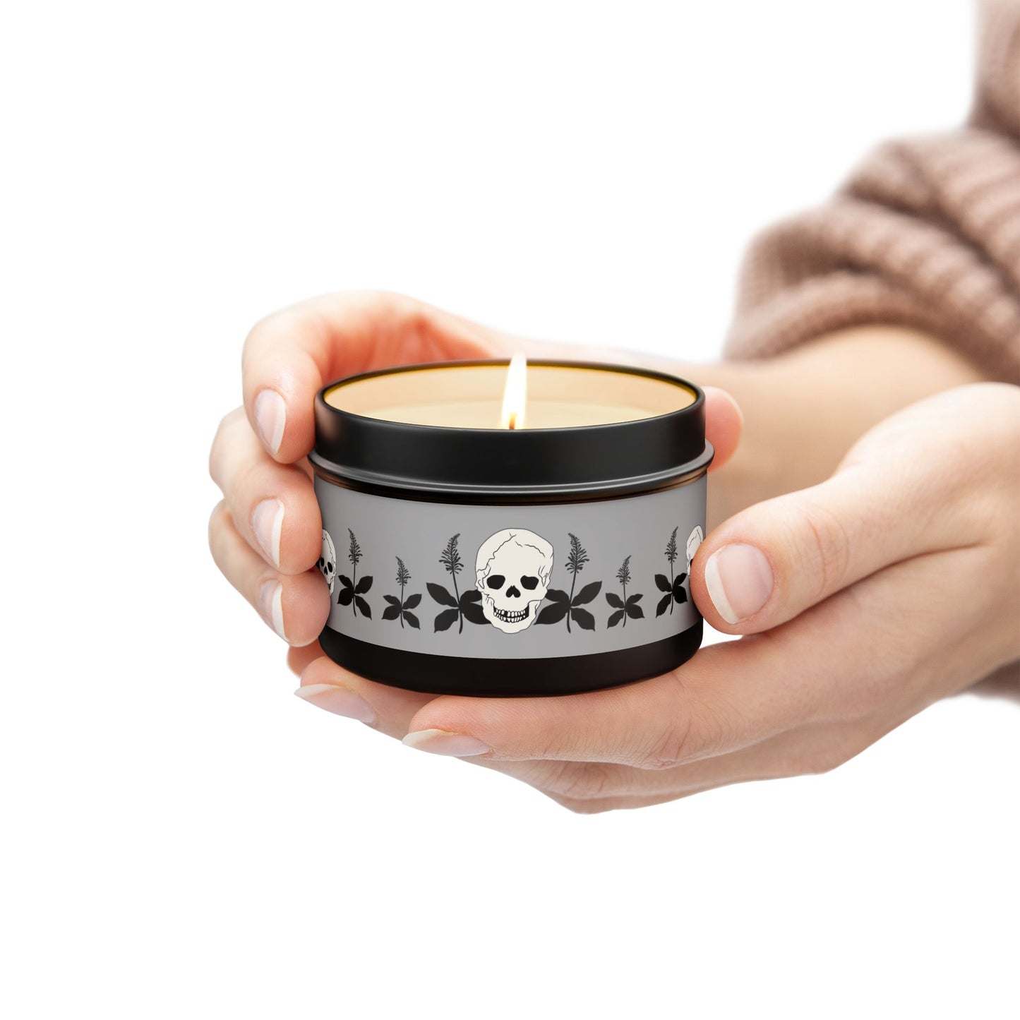 Skull FireSpike Tin Natural Candles