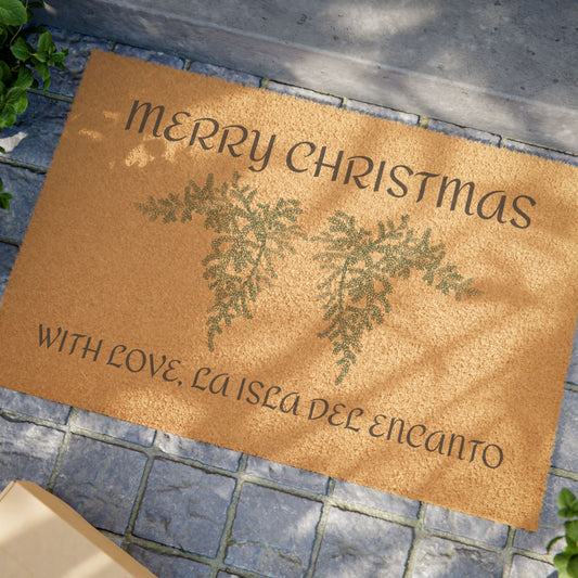 Island Holiday Coconut Coir Doormat