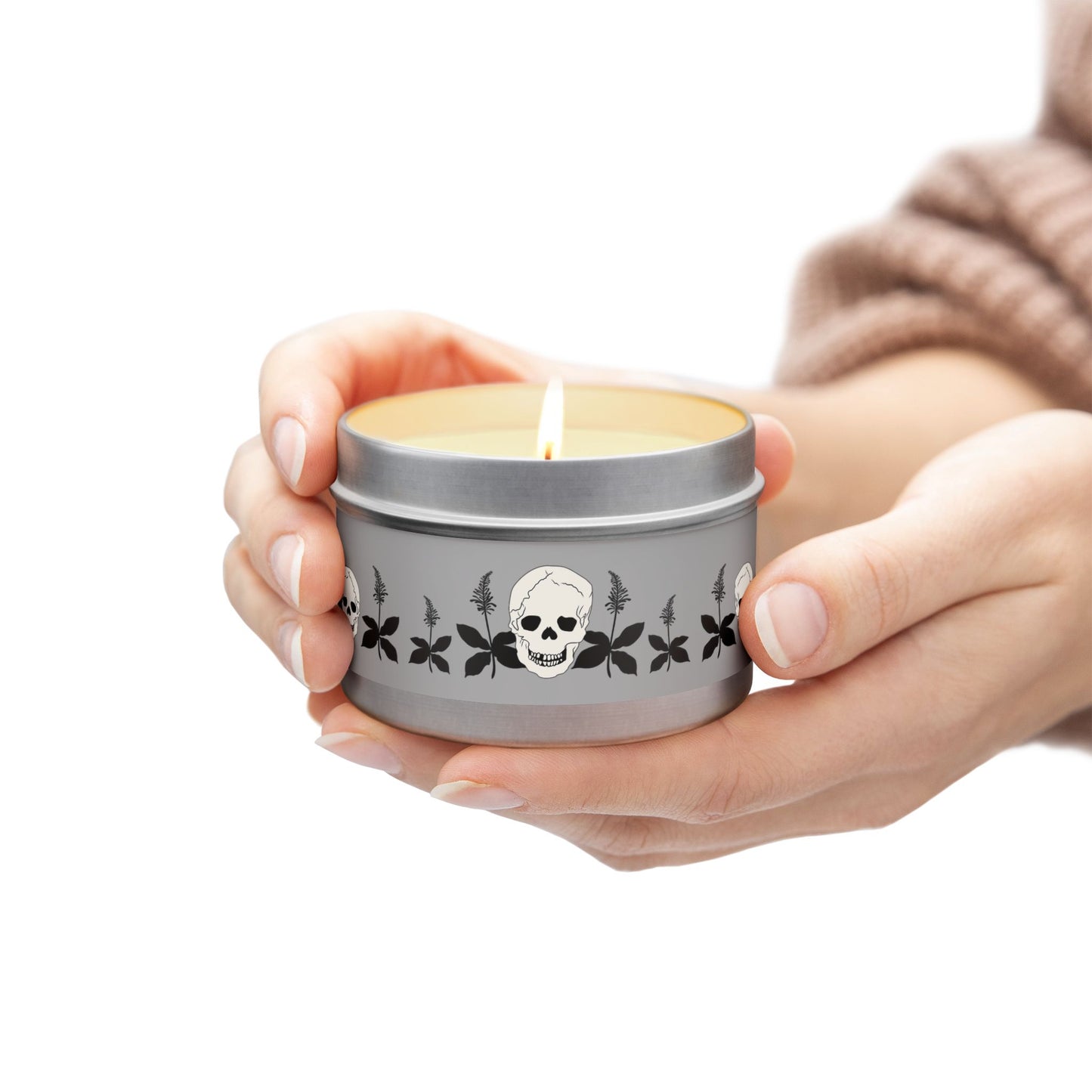 Skull FireSpike Tin Natural Candles