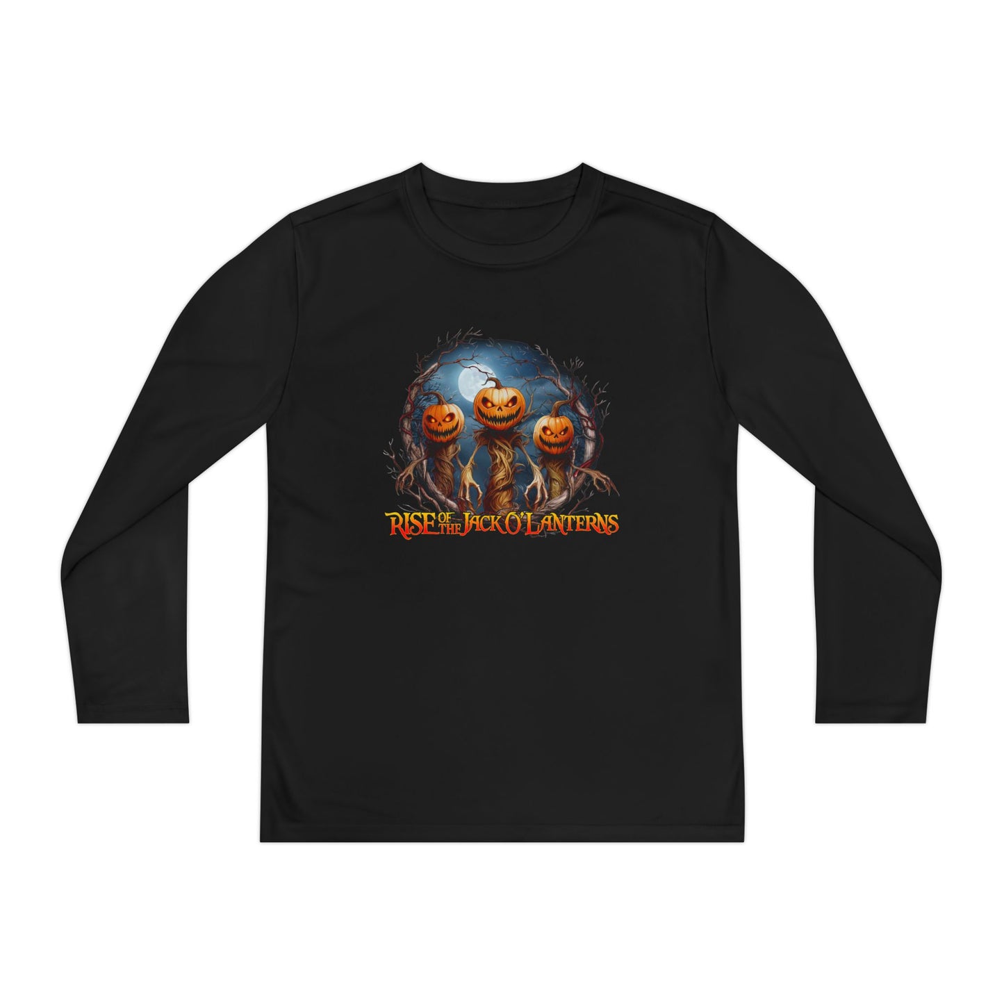Rise of the JackOLanterns Youth Long Sleeve Tee, Trio Design