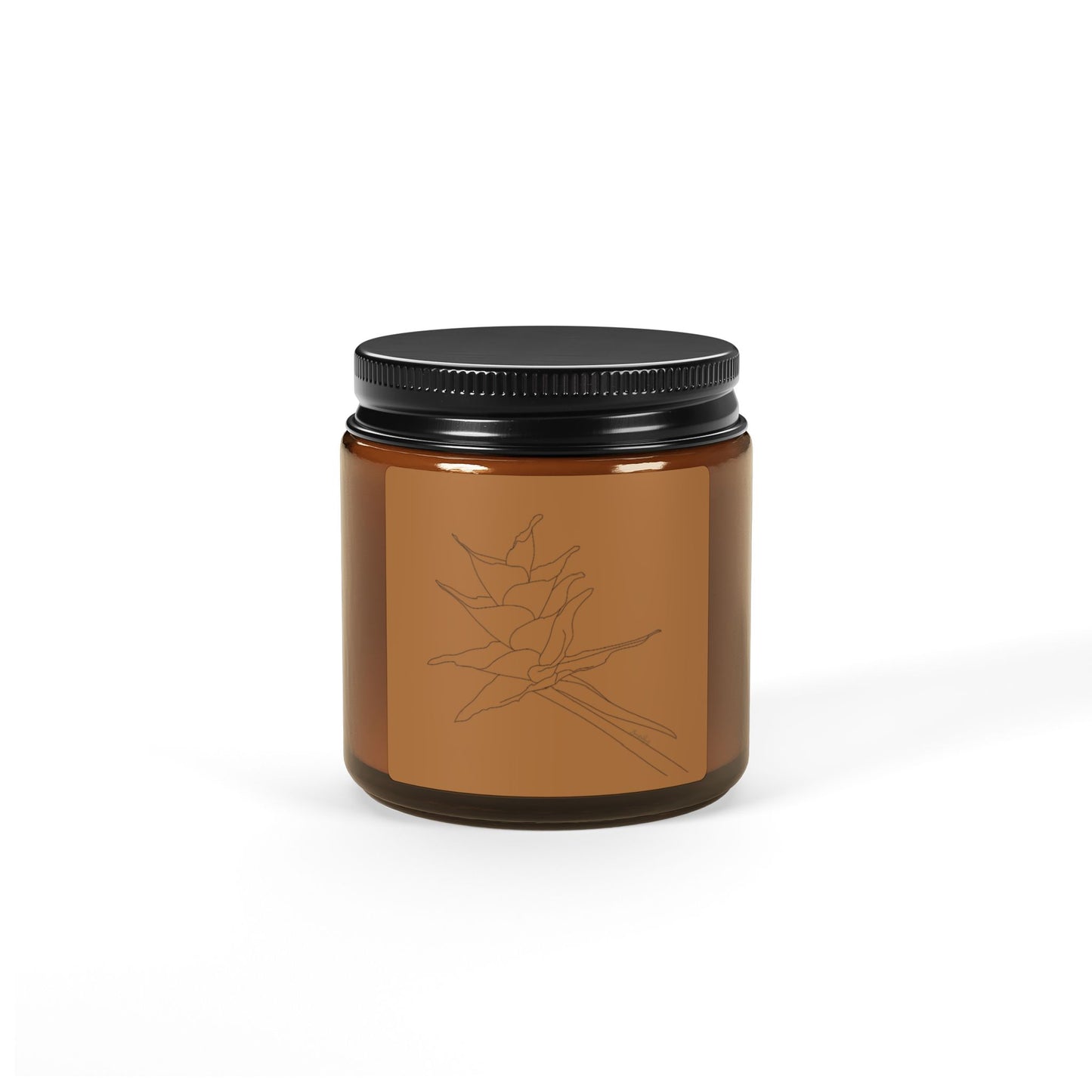 Non-toxic Scented Candle, Puerto Rico Bromeliad Botanical Art