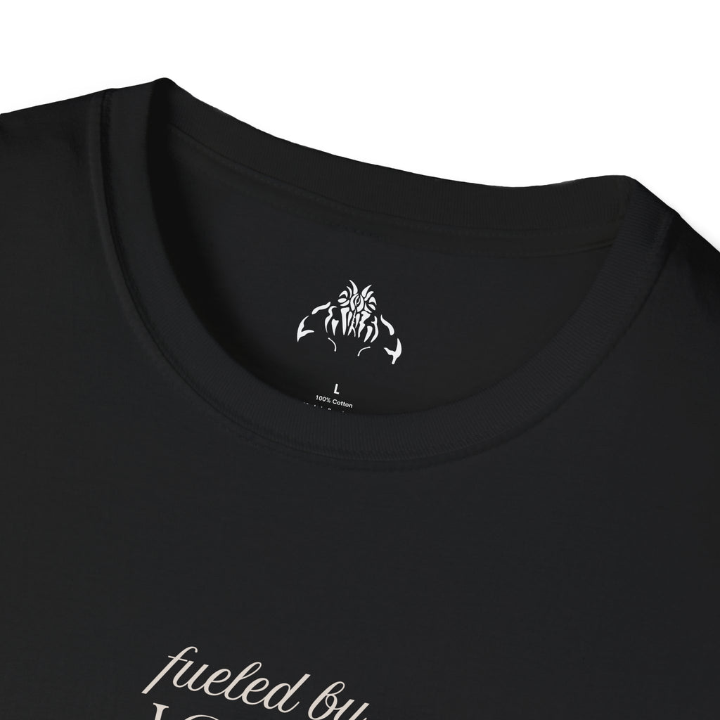T-Shirt — "Fueled by Love, Sustained by Leftovers" Casual Graphic Tee