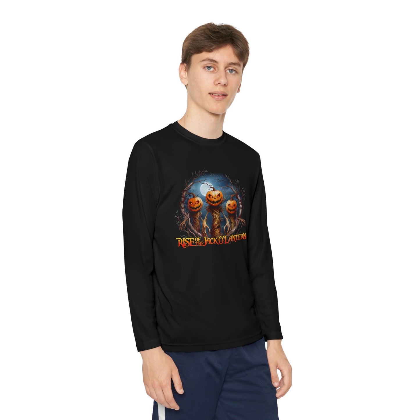 Rise of the JackOLanterns Youth Long Sleeve Tee, Trio Design