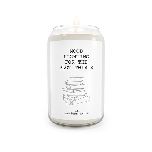 “Mood Lighting for the Plot Twist” Comfort Spice Soy Candle, 13.75oz