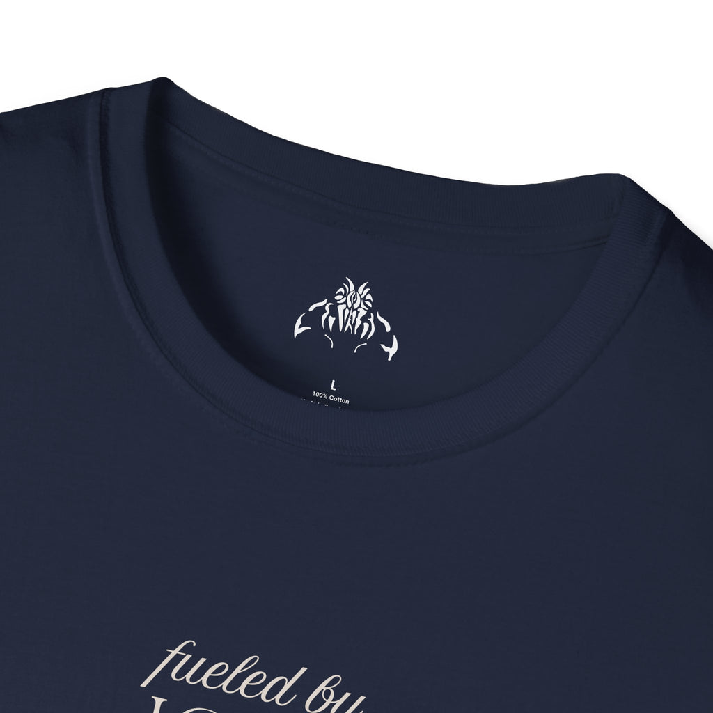 T-Shirt — "Fueled by Love, Sustained by Leftovers" Casual Graphic Tee