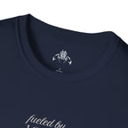 T-Shirt — "Fueled by Love, Sustained by Leftovers" Casual Graphic Tee