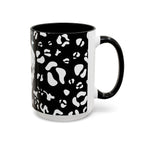 Mug - Fall Skull Alocasia Plant Pattern Hand Drawn Design