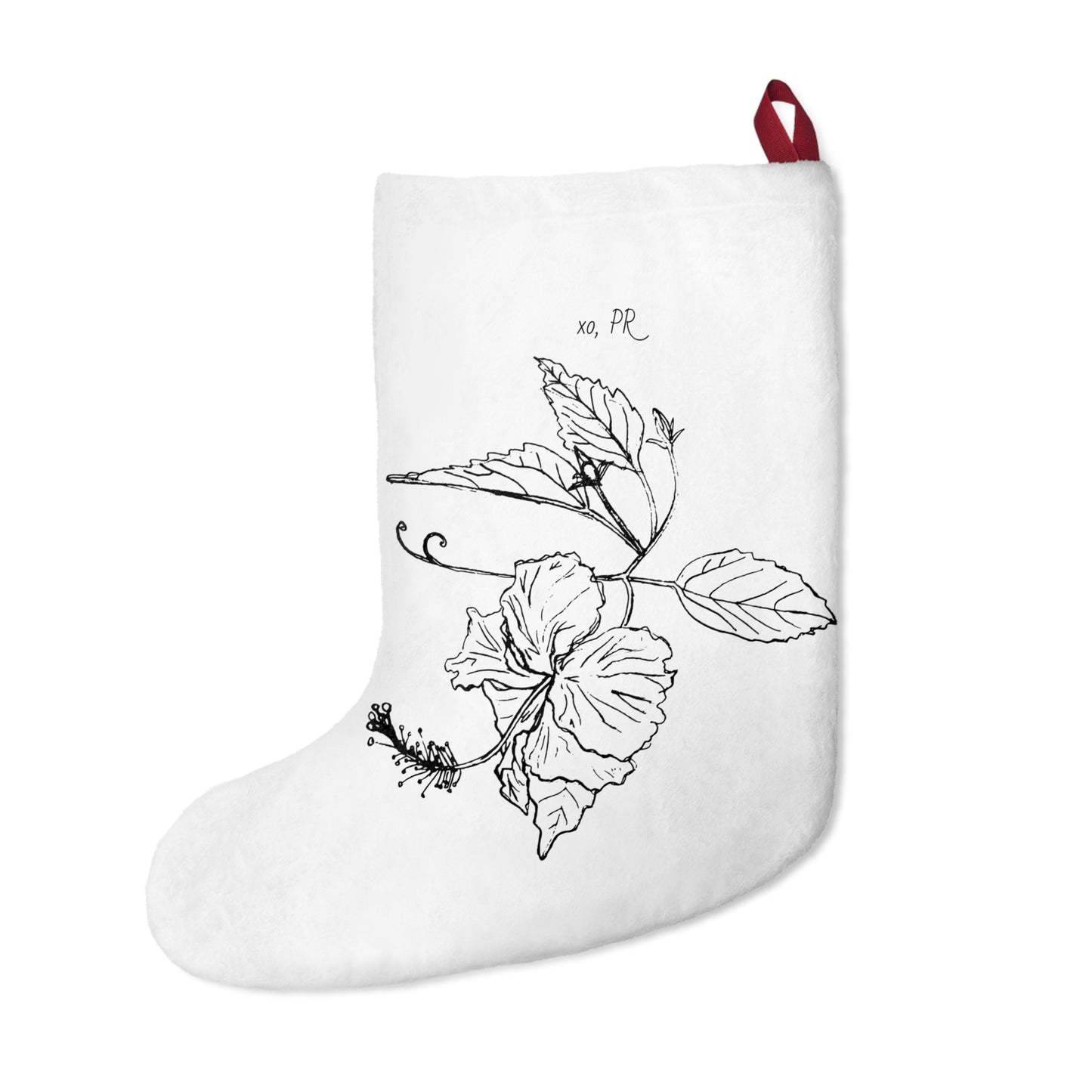 Island Holiday Floral Christmas Stockings