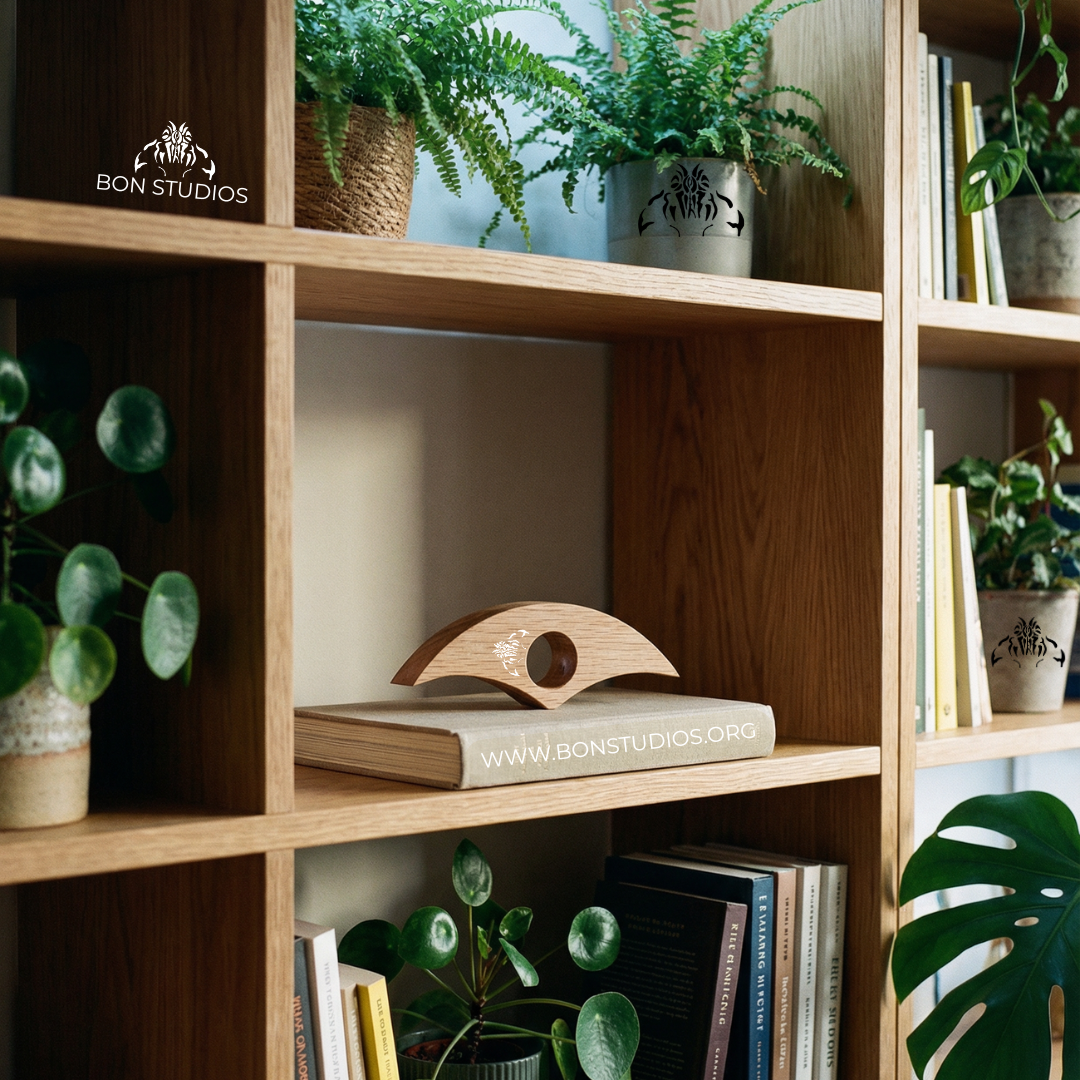 Classic Thumb Book Page Holder, Wood