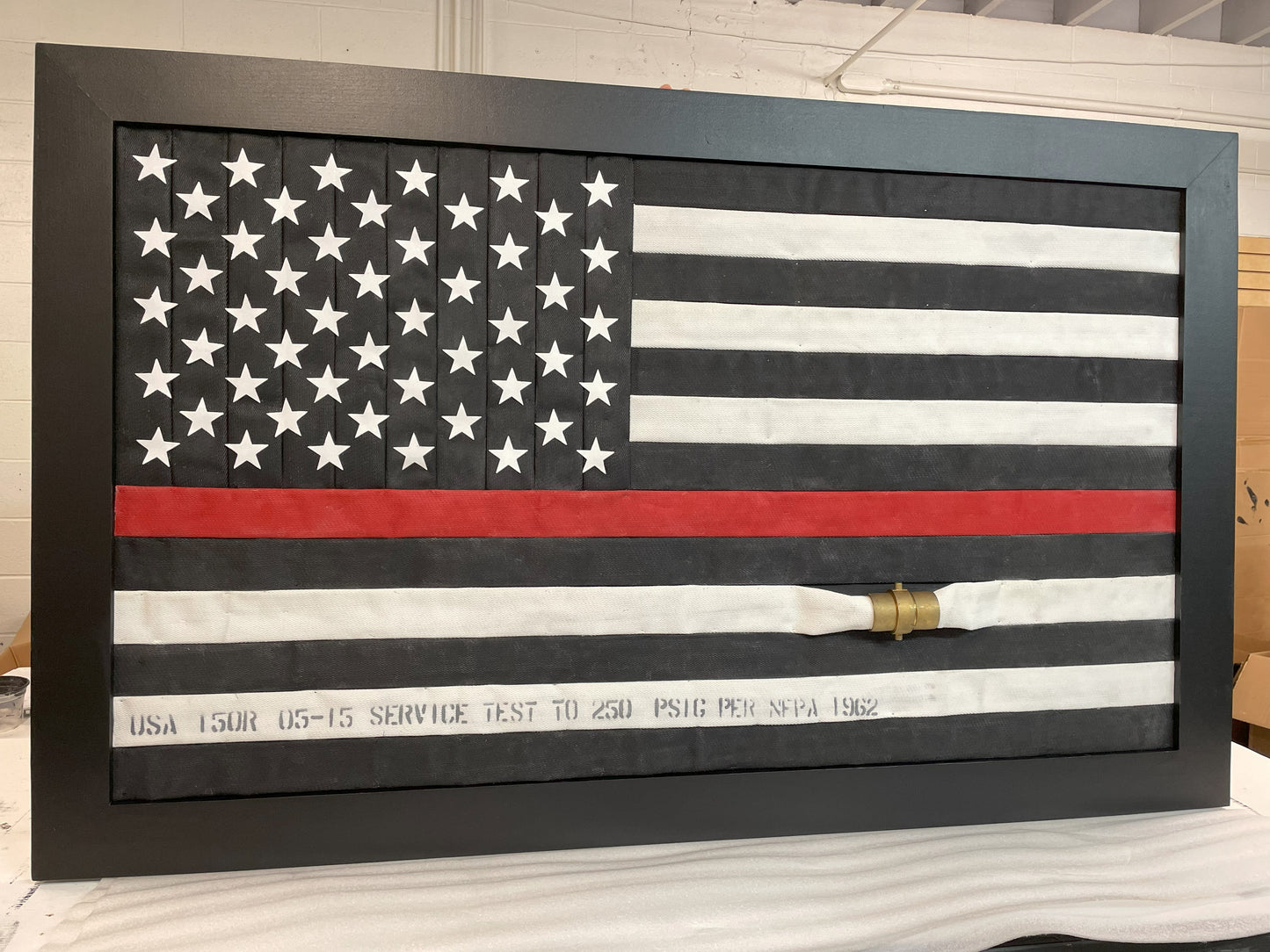 American Traditional Firehose Flag