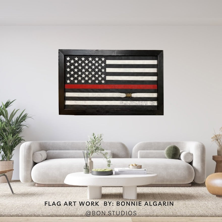 American Fire Service Firehose Flag
