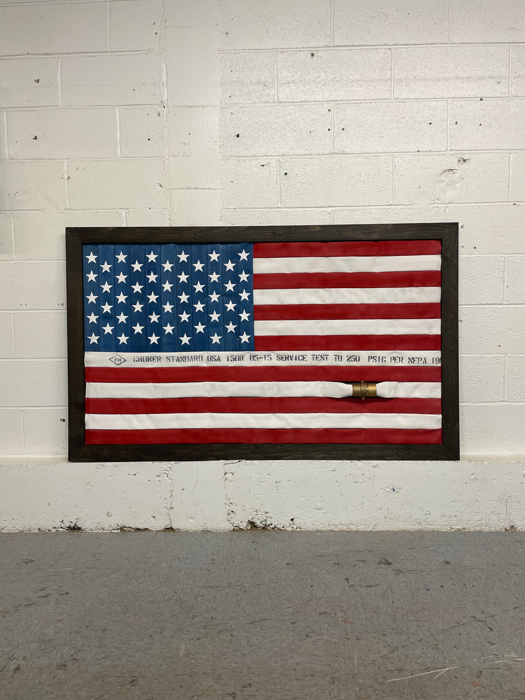 American Traditional Firehose Flag