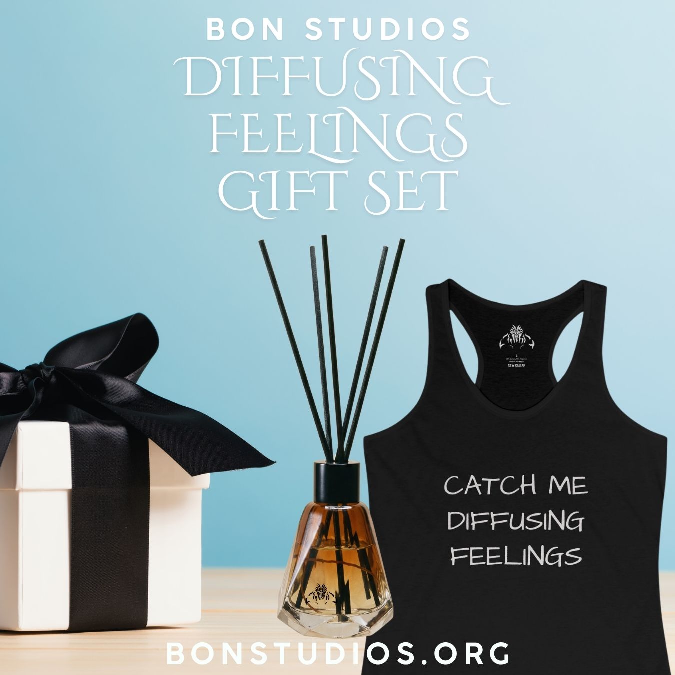 Diffusing Feelings Gift Set, Women's Racerback & Reed Diffuser