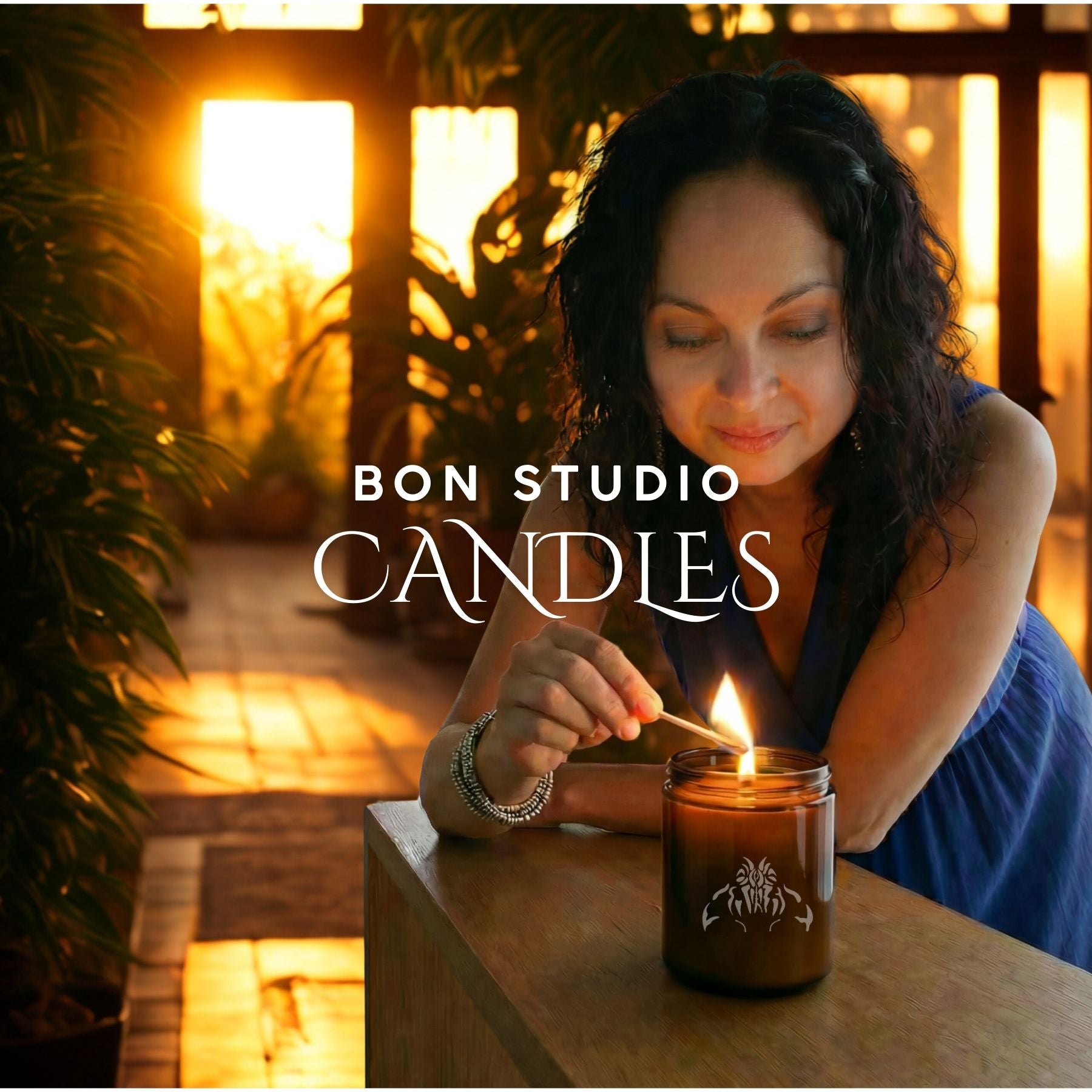 Clean Scent Aromatherapy Candle, Amber Glass