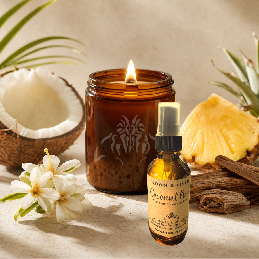 Coconut Gift Set, Candle and Spray