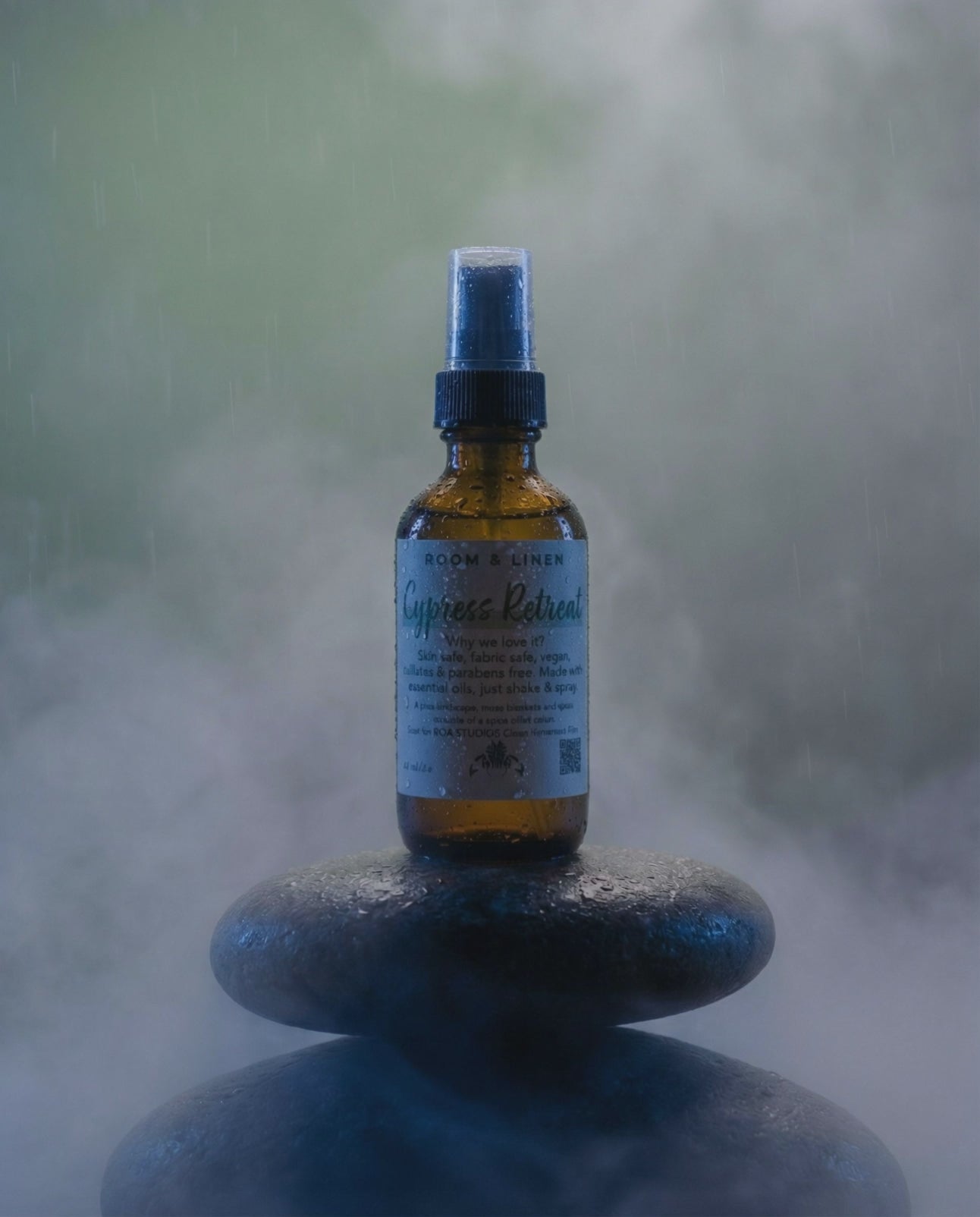 Room & Linen Aromatherapy Spray, Amber Glass